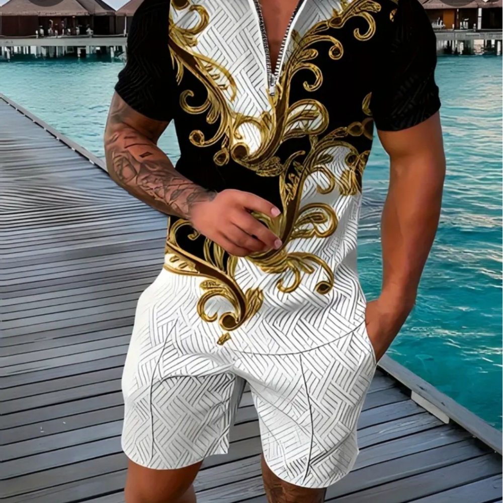 Men short set shorts and top